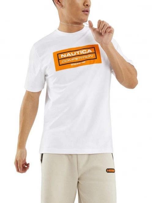 tricou cu maneci scurte pt. barbati Nautica Blake T-Shirt alb 2