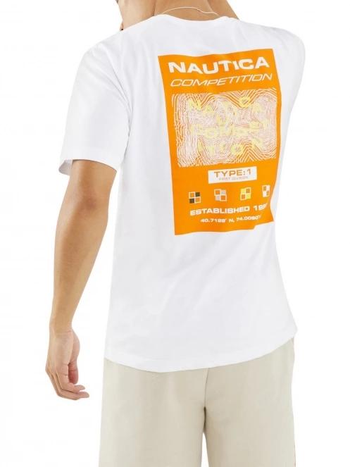 tricou cu maneci scurte pt. barbati Nautica Blake T-Shirt alb 3