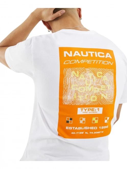 tricou cu maneci scurte pt. barbati Nautica Blake T-Shirt alb 5