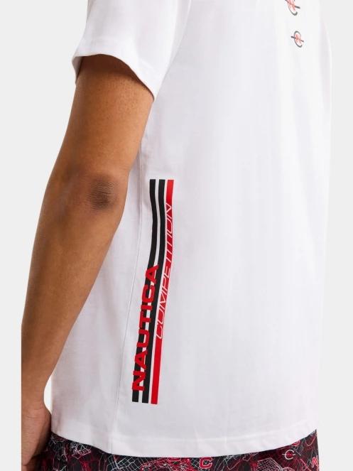 tricou cu maneci scurte pt. barbati Nautica Cork T-Shirt alb 7