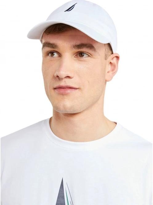 sapca de baseball pt. barbati Nautica Ruck Strapback alb 2