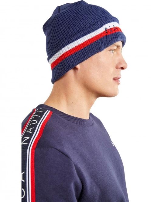 caciula tricotata pt. barbati Nautica Zeus Beanie albastru inchis 4