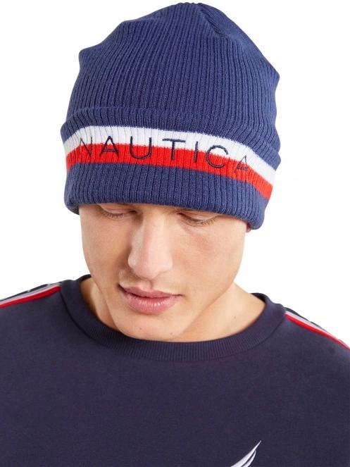 caciula tricotata pt. barbati Nautica Zeus Beanie albastru inchis 5