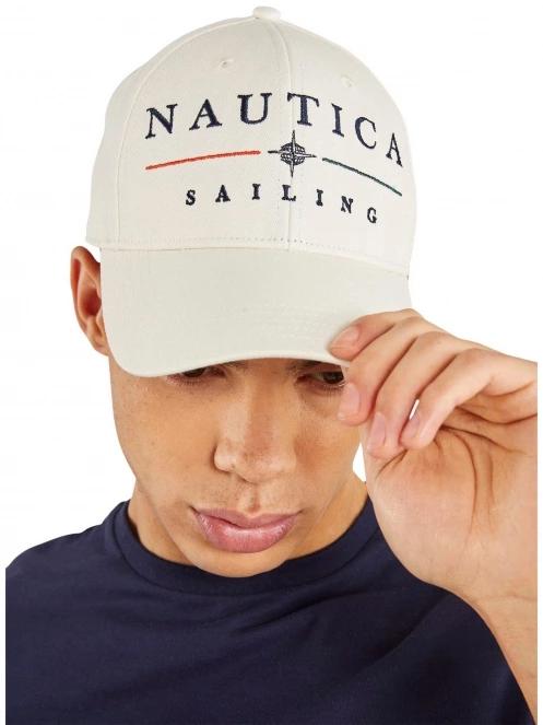 sapca de baseball pt. barbati Nautica Titan Snapback Cap alb 5