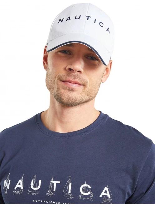 sapca de baseball pt. barbati Nautica Robson Snapback Cap alb 2