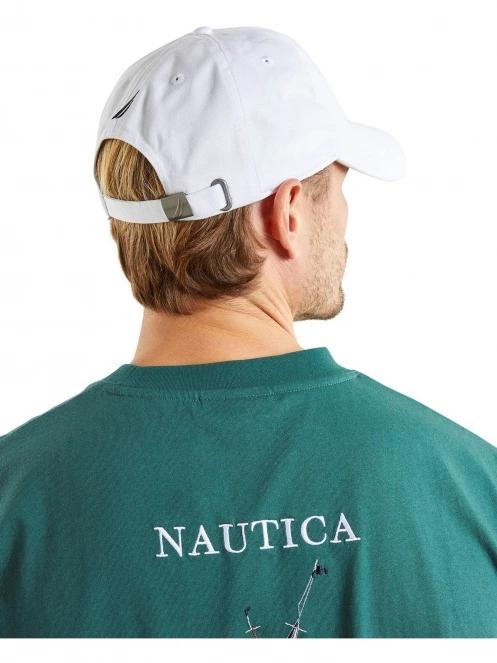 sapca de baseball pt. barbati Nautica Oxford Strapback Cap alb 4