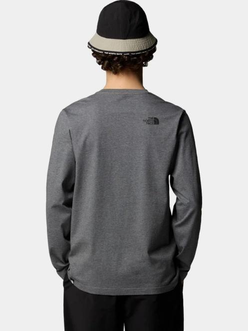 tricou cu maneci lungi pt. barbati The North Face M L/S Simple Dome Tee gri 3