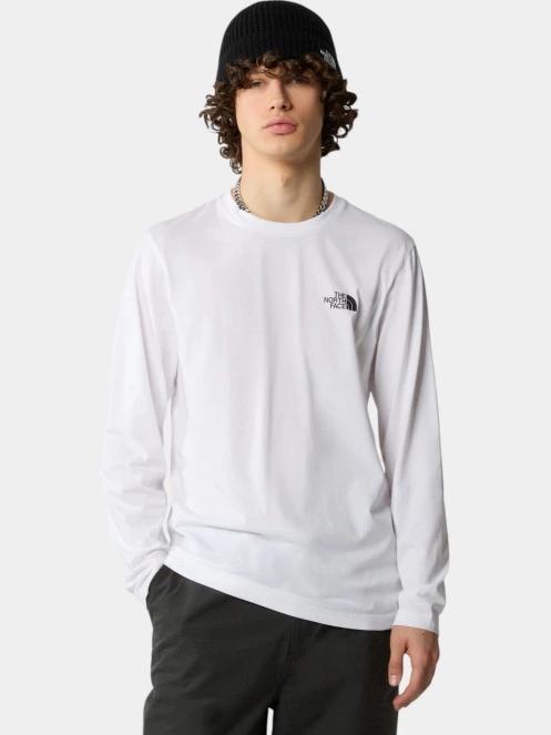 tricou cu maneci lungi pt. barbati The North Face M L/S Simple Dome Tee alb 2