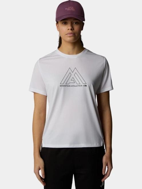 tricou pentru sport, cu maneci scurte pt. femei The North Face W Ma Flex S/S Tee alb 2