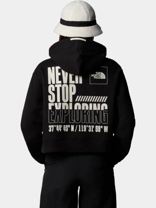 pulover cu gluga pt. femei The North Face W Coordinates Crop Hoodie negru 3