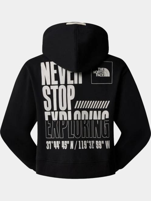 pulover cu gluga pt. femei The North Face W Coordinates Crop Hoodie negru 6