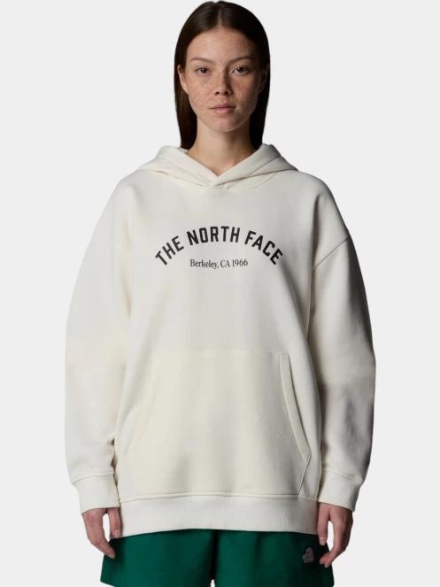 pulover cu gluga pt. femei The North Face W Hoodie Varsity Graphic alb 2