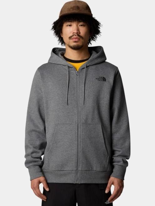 pulover cu gluga pt. barbati The North Face M Simple Dome Full Zip Hoodie gri 2