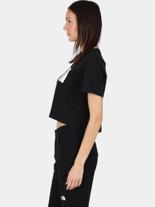 crop top pt. femei The North Face W S/S Easy Relaxed Cropped Tee negru 3