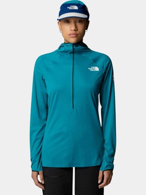 pulover polar pt. femei The North Face W Summit Direct Sun Hoodie verde 2