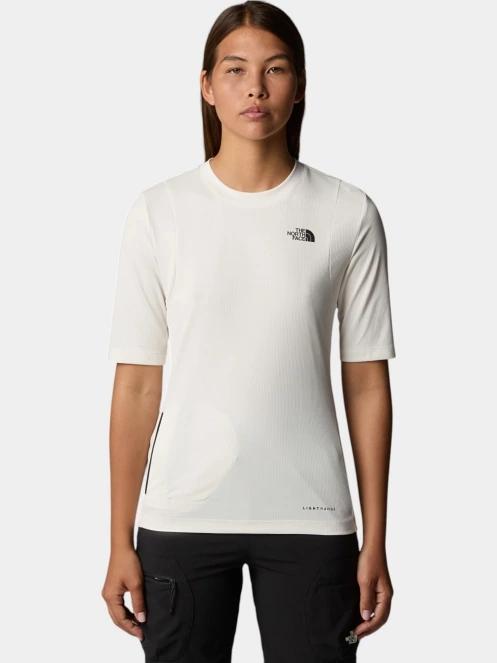 tricou pentru sport, cu maneci scurte pt. femei The North Face W S/S Lightrange Tee alb 2