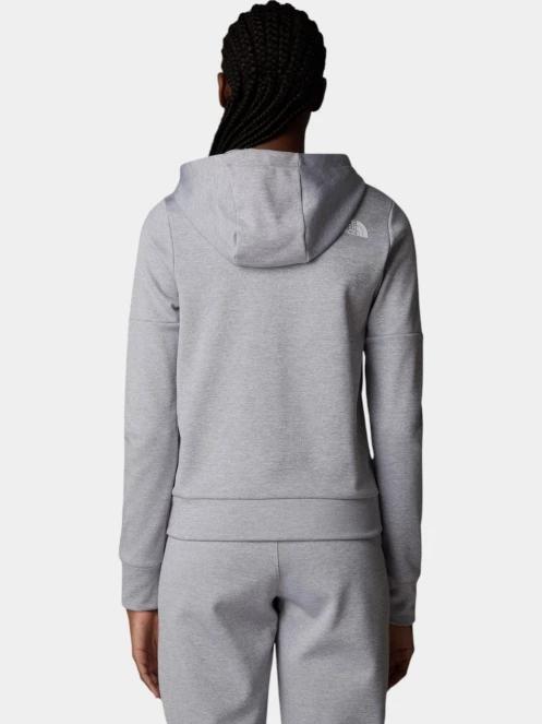 pulover cu gluga pt. femei The North Face W Reaxion Fleece F/Z Hoodie gri 3