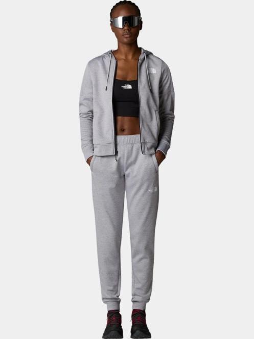 pulover cu gluga pt. femei The North Face W Reaxion Fleece F/Z Hoodie gri 4