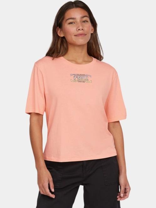 tricou cu maneci scurte pt. femei O'Neill Summer Musthaves Back Print T-Shirt roz 2
