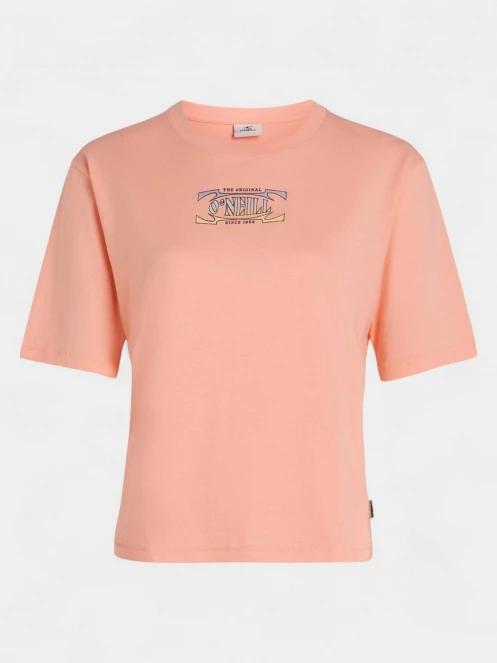 tricou cu maneci scurte pt. femei O'Neill Summer Musthaves Back Print T-Shirt roz 6