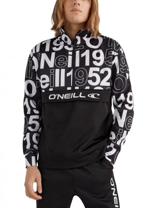 pulover polar pt. barbati O'Neill Rutile Printed Anorak negru 2