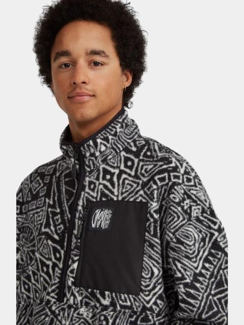 pulover polar pt. barbati O'Neill Surf Heroes High Pile Hz Fleece negru 4