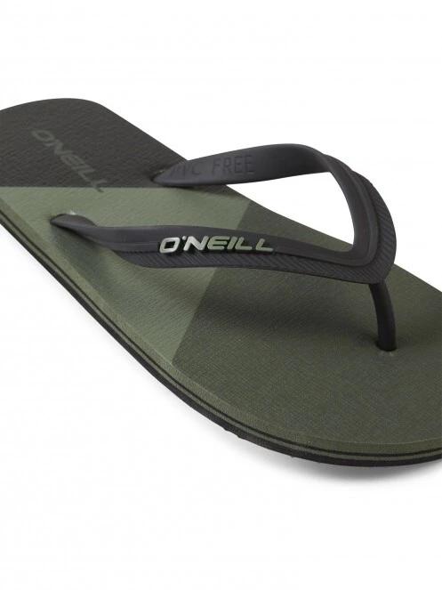 papuci pt. barbati O'Neill Profile Color Block Sandals oliv 4