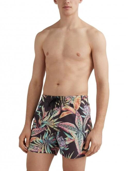 sorturi de baie pentru barbati pt. barbati O'Neill Cali Print 15'' Swim Shorts negru 2