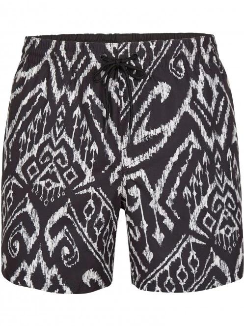 sorturi de baie pentru barbati pt. barbati O'Neill Cali Print 15'' Swim Shorts negru 5