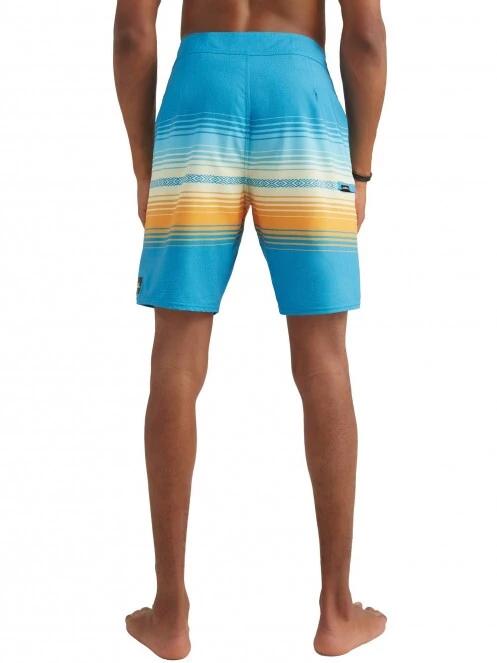 sorturi de baie pentru barbati pt. barbati O'Neill Heat Stripe Line 19'' Boardshorts albastru 3