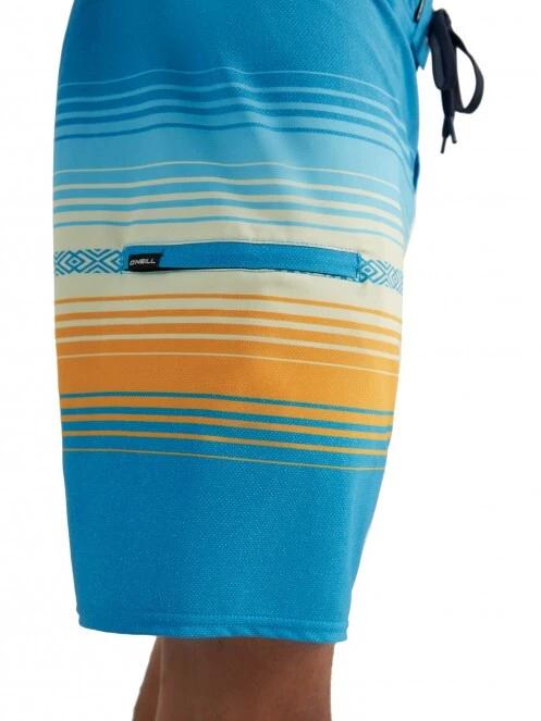 sorturi de baie pentru barbati pt. barbati O'Neill Heat Stripe Line 19'' Boardshorts albastru 5