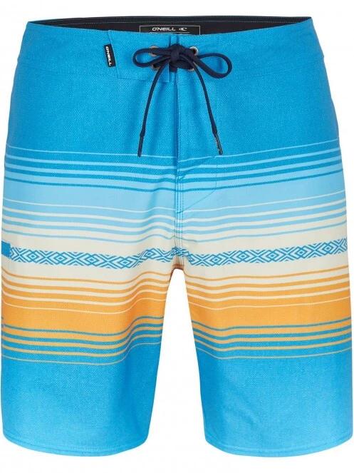 sorturi de baie pentru barbati pt. barbati O'Neill Heat Stripe Line 19'' Boardshorts albastru 6