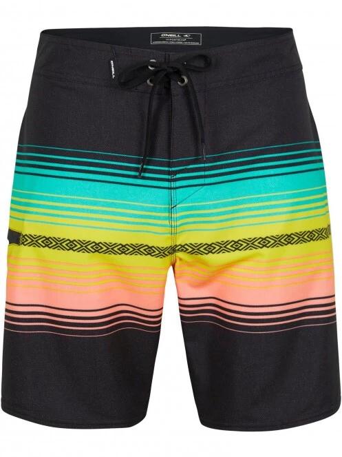 sorturi de baie pentru barbati pt. barbati O'Neill Heat Stripe Line 19'' Boardshorts negru 2