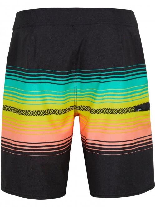 sorturi de baie pentru barbati pt. barbati O'Neill Heat Stripe Line 19'' Boardshorts negru 3