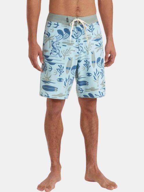 boardshort pt. barbati O'Neill Hyperfreak Mysto Scallop 19'' Boardshorts albastru deschis 2