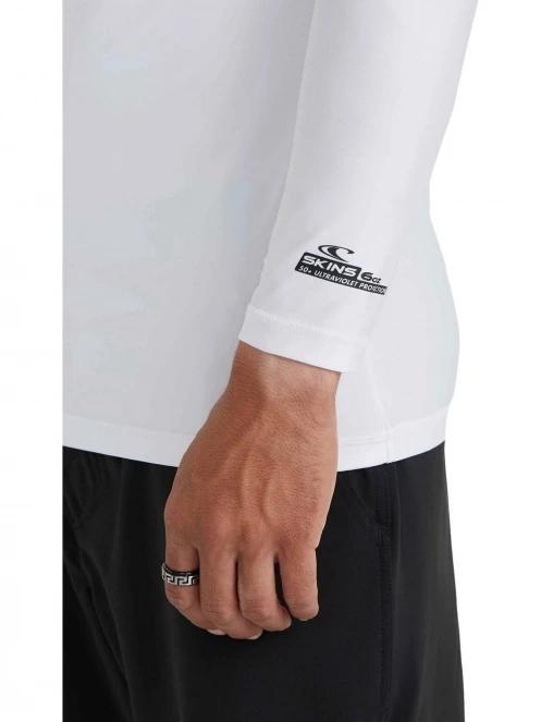 lycra cu maneci lungi pt. barbati O'Neill Essentials L/Slv Skins alb 5