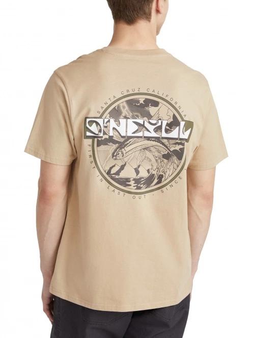 tricou cu maneci scurte pt. barbati O'Neill Aguazul T-Shirt nisip 3