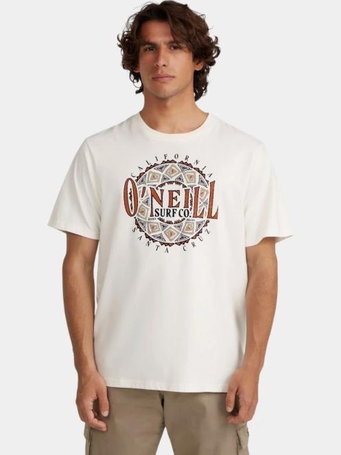 tricou cu maneci scurte pt. barbati O'Neill O'Neill TRVLR Series Ikat Graphic T-Shirt alb 2