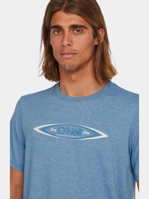 tricou cu maneci scurte pt. barbati O'Neill O'Riginals Hybrid Polygiene Graphic T-Shirt albastru 5
