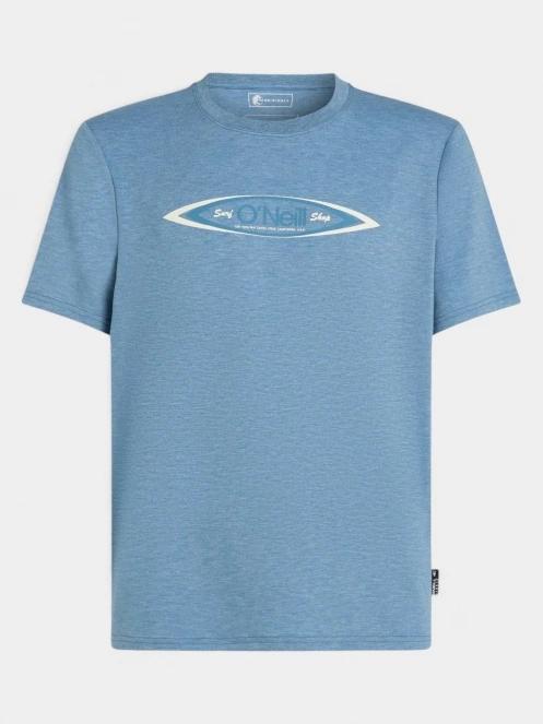 tricou cu maneci scurte pt. barbati O'Neill O'Riginals Hybrid Polygiene Graphic T-Shirt albastru 6