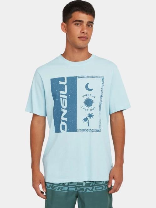 tricou cu maneci scurte pt. barbati O'Neill O'Neill Front Print T-Shirt albastru deschis 3
