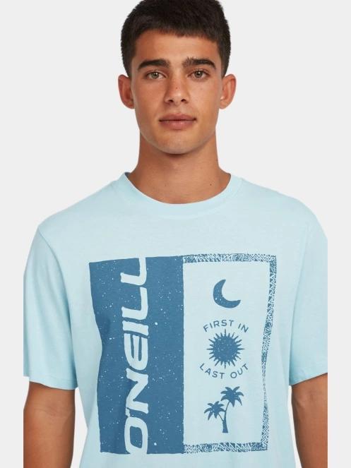 tricou cu maneci scurte pt. barbati O'Neill O'Neill Front Print T-Shirt albastru deschis 5