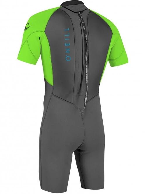 imbracaminte din neopren, cu maneci scurte pt. barbati O'Neill REACTOR-2 2MM BACK ZIP S/S SPRING negru 3