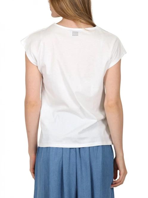 tricou cu maneci scurte pt. femei TBS Paigesan alb 4