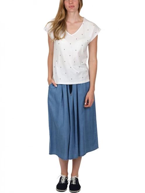tricou cu maneci scurte pt. femei TBS Paigesan alb 5