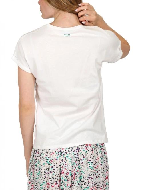 tricou cu maneci scurte pt. femei TBS Paulitee alb 4