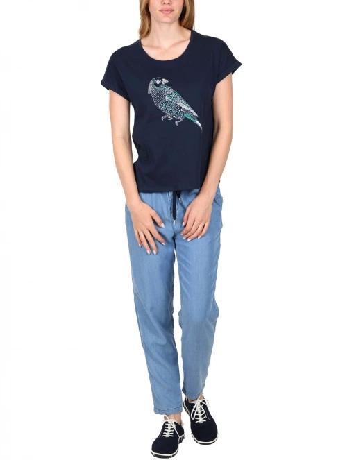 tricou cu maneci scurte pt. femei TBS Paulitee albastru inchis 5