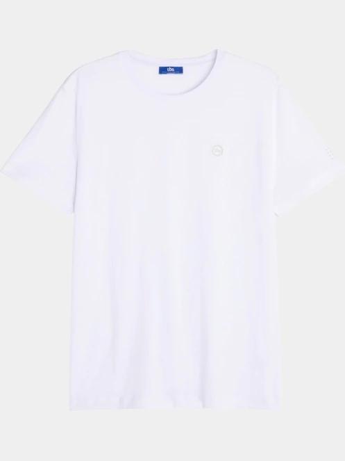 tricou cu maneci scurte pt. barbati TBS Pieretee alb 7