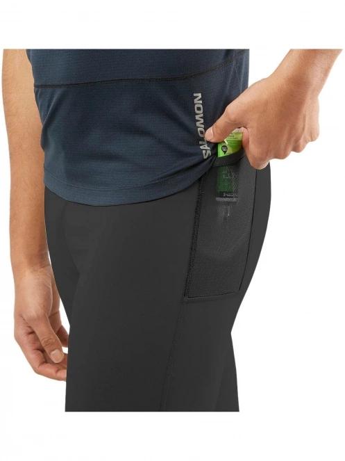 pantaloni de sport pt. barbati Salomon Cross Run Tight M negru 5