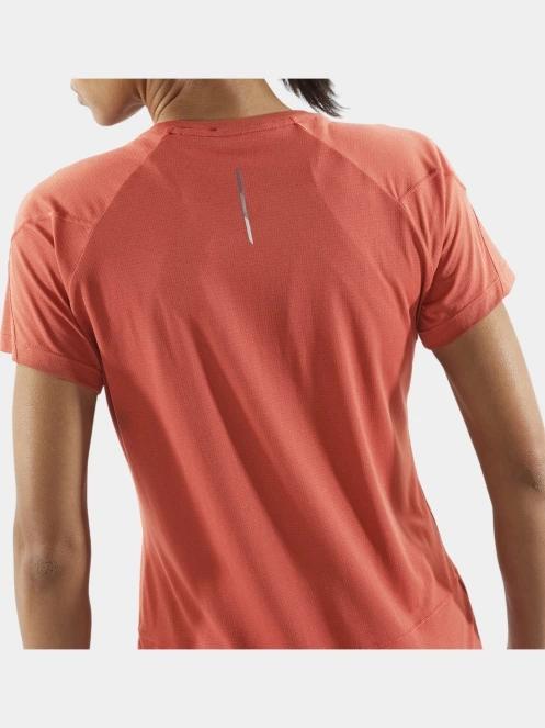 tricou pentru sport, cu maneci scurte pt. femei Salomon Cross Run Ss Tee W rosu 4